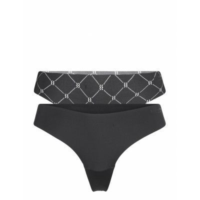 Performance Thong 2P Sport Panties Thong Black Björn Borg