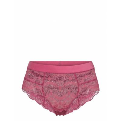 Pink Fizz Lace Highwaist String Lingerie Panties High Waisted Panties Rosa Understatement Underwear