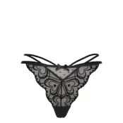 Pippa String Tr Stringtrosa Underkläder Svart Hunkemöller