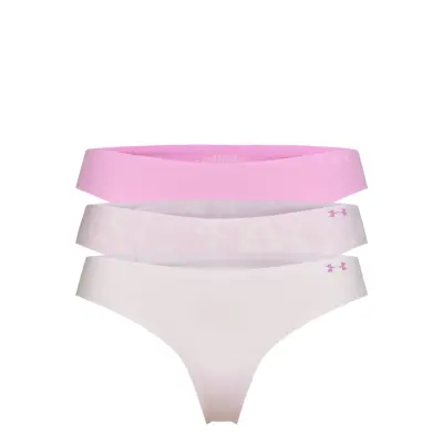 Ps Thong 3Pack Print Stringtrosa Underkläder Rosa Under Armour