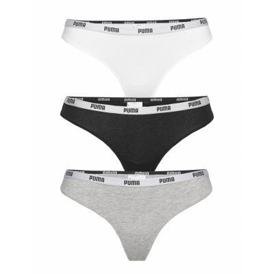 Puma String 3P Pack Sport Panties Thong Grå PUMA