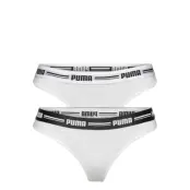 Puma Women String 2P Hang *Villkorat Erbjudande Stringtrosa Underkläder Vit PUMA