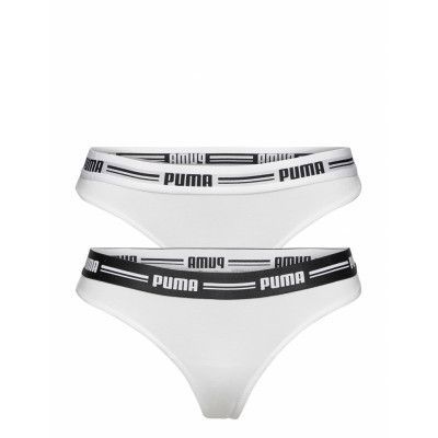 Puma Women String 2P Hang *Villkorat Erbjudande Stringtrosa Underkläder Vit PUMA