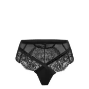 Raine String H Lingerie Panties High Waisted Panties Svart Hunkemöller