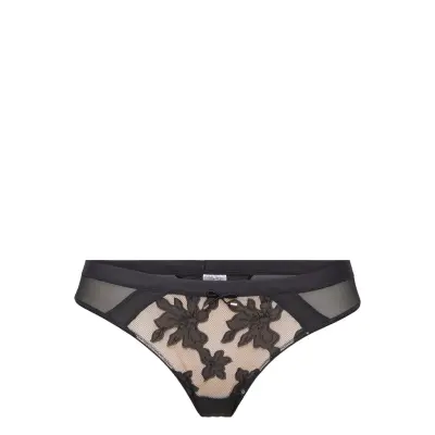 Ramona String R Stringtrosa Underkläder Svart Hunkemöller