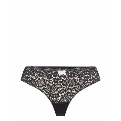 Rose String R Stringtrosa Underkläder Svart Hunkemöller