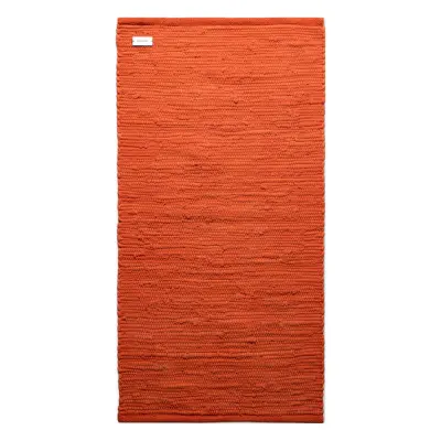 RUG SOLID Cotton Orange