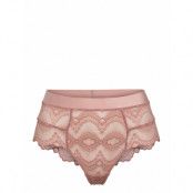 Sahara Lace Highwaist String Lingerie Panties High Waisted Panties Beige Understatement Underwear