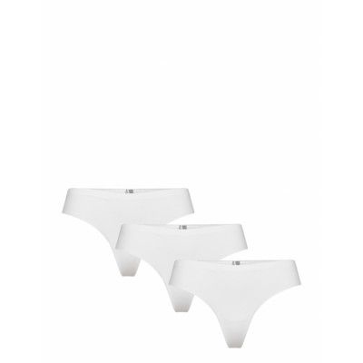 Seamless String 3-Pack Cotton Stringtrosa Underkläder White Missya