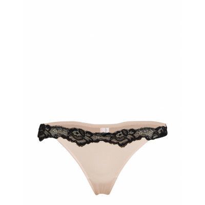 Secret Lace String R Stringtrosa Underkläder Beige Hunkemöller