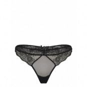 Secrete Lace Thong Stringtrosa Underkläder Black Etam