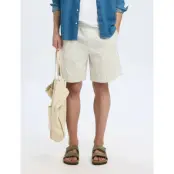 Selected Slhloose-Ace Seersucker String Shorts - Cream - M