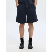 Selected Slhloose-Ace Seersucker String Shorts - Navy - XXL