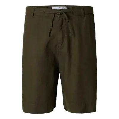 Selected Slhloose-Magnus Sun String Shorts Khaki Green