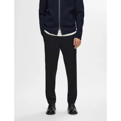 Selected Slhslimtape-Delon String Jersey Flex Trs - Black - 46