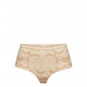 Selma Lace Highwaist String 001 Lingerie Panties High Waisted Panties Creme Understatement Underwear