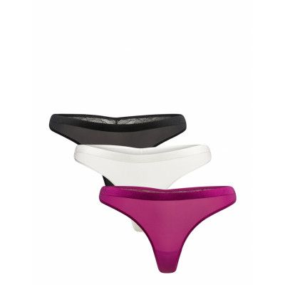 Sensual Crystal-3Pp String Stringtrosa Underkläder Multi/mönstrad Dorina