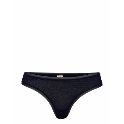 Sheer String Bottom Stringtrosa Underkläder Blå Becksöndergaard