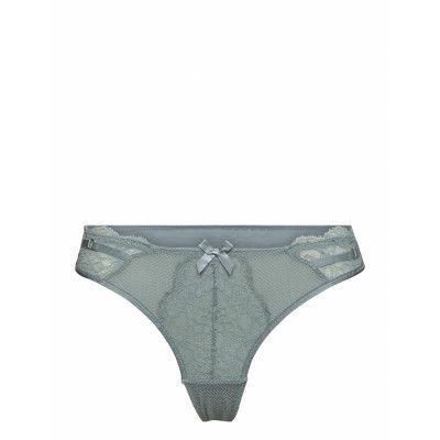 Sierra String R Stringtrosa Underkläder Grå Hunkemöller