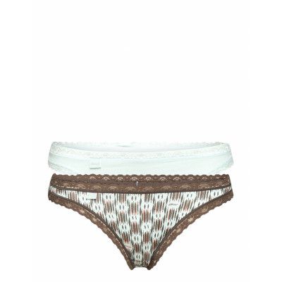 Sloggi 24/7 Weekend Hightwaist Brazil C2p Stringtrosa Underkläder Blå Sloggi