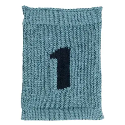 Smallstuff Knitted Flag, 1, Blue - Blue - ONE SIZE