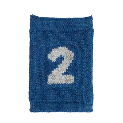 Smallstuff Knitted Flag, 2, Blue - Blue - ONE SIZE