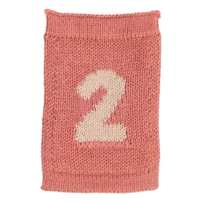 Smallstuff Knitted Flag, 2, Rose - Pink - ONE SIZE
