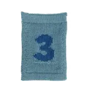 Smallstuff Knitted Flag, 3, Blue - Blue - ONE SIZE