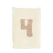 Smallstuff Knitted Flag, 4, Nature - Cream - ONE SIZE