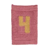 Smallstuff Knitted Flag, 4, Rose - Pink - ONE SIZE