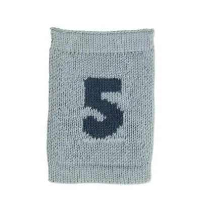 Smallstuff Knitted Flag, 5, Blue - Blue - ONE SIZE