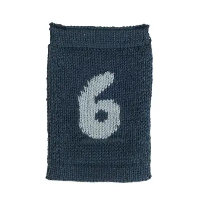 Smallstuff Knitted Flag, 6, Blue - Blue - ONE SIZE