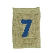 Smallstuff Knitted Flag, 7, Blue - Green - ONE SIZE