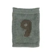 Smallstuff Knitted Flag, 9, Blue - Khaki green - ONE SIZE