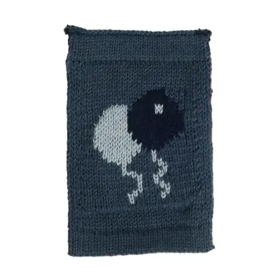 Smallstuff Knitted Flag, Birthsday Baloones, Blue - Navy - ONE SIZE