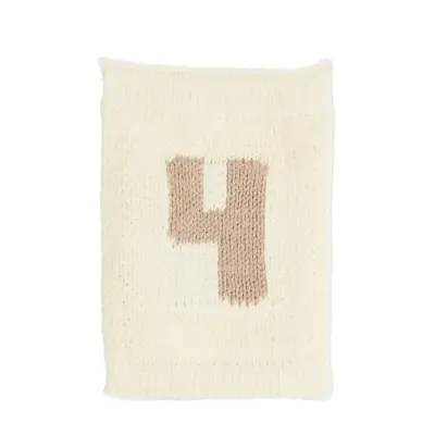 Smallstuff Knitted Flag, Birthsday Baloones, Nature - Cream - ONE SIZE