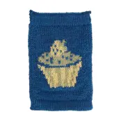 Smallstuff Knitted Flag, Birthsday Cake, Blue - Blue - ONE SIZE