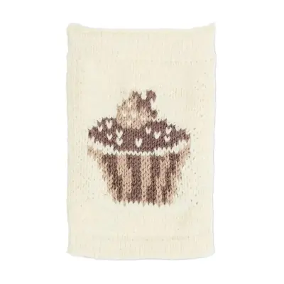 Smallstuff Knitted Flag, Birthsday Cake, Nature - Cream - ONE SIZE