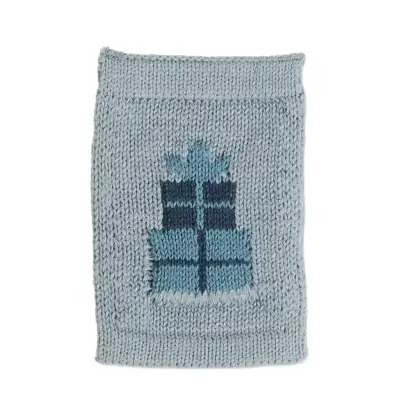 Smallstuff Knitted Flag, Birthsday Presents, Blue - Blue - ONE SIZE