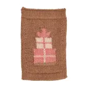 Smallstuff Knitted Flag, Birthsday Presents, Rose - Brown - ONE SIZE