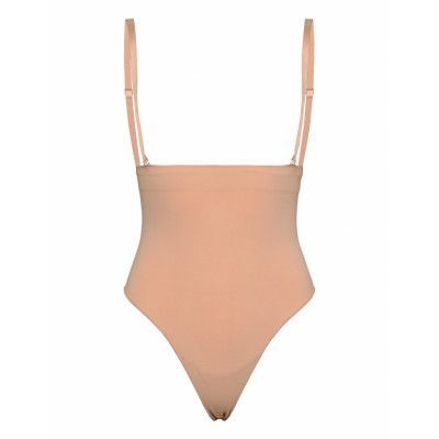 Smls Hw String *Villkorat Erbjudande Lingerie Shapewear Bottoms Beige Hunkemöller