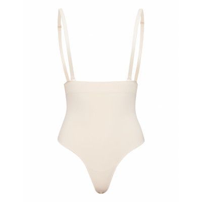 Smls Hw String Lingerie Shapewear Bottoms Kräm Hunkemöller