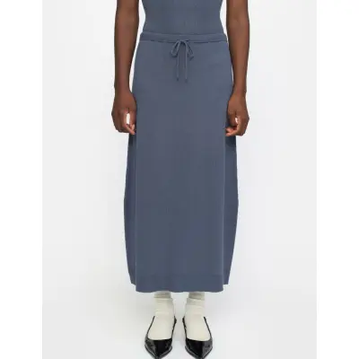 Soft Rebels Srepira Midi Skirt Knit - Blue - L
