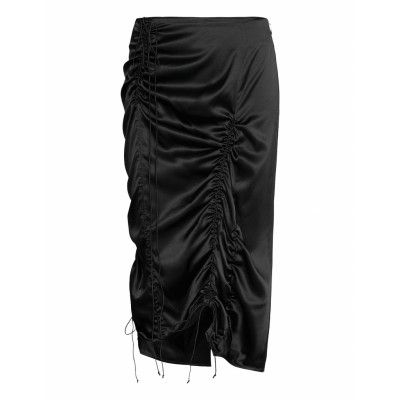 String Stn Skirt.Str Knälång Kjol Svart Helmut Lang
