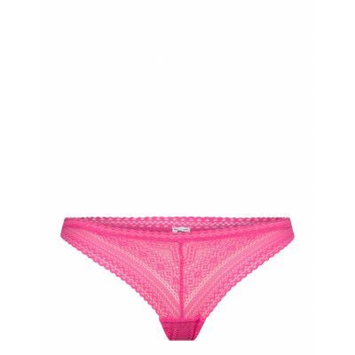 Sublime We Care - Tanga *Villkorat Erbjudande Stringtrosa Underkläder Rosa Etam