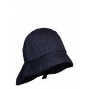 Summer Hat W. String Solhatt Blue En Fant