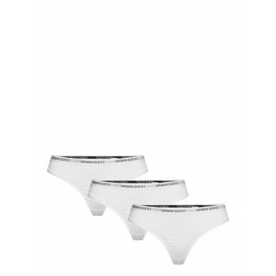 The Bamboo 3-Pack G-String *Villkorat Erbjudande Stringtrosa Underkläder Vit URBAN QUEST