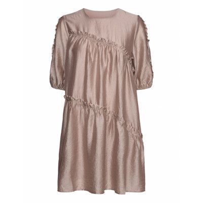 Theagz Short Dress Kort Klänning Beige Gestuz