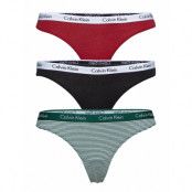 Thong 3Pk Stringtrosa Underkläder Multi/mönstrad Calvin Klein