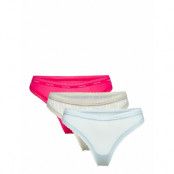 Thong 3Pk *Villkorat Erbjudande Stringtrosa Underkläder Multi/mönstrad Calvin Klein